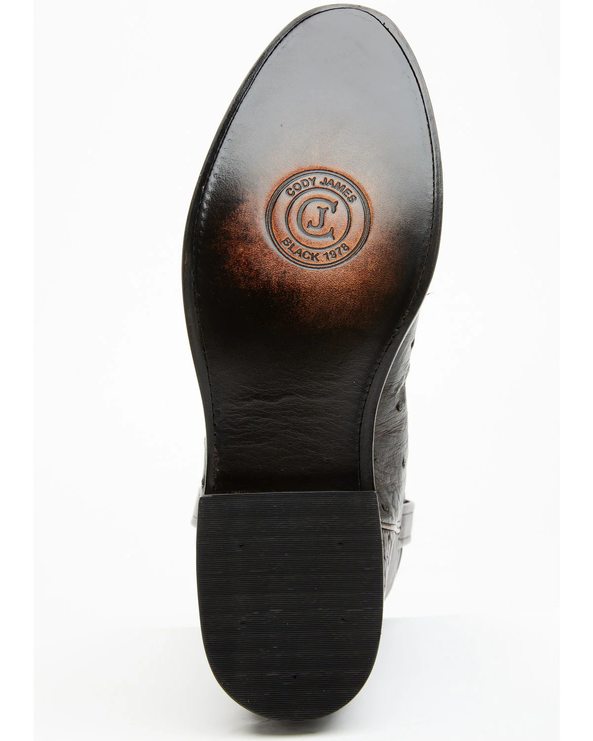 Cody James Black 1978® Men's Carmen Exotic Full-Quill Ostrich Roper Boots - Round Toe - Image 7