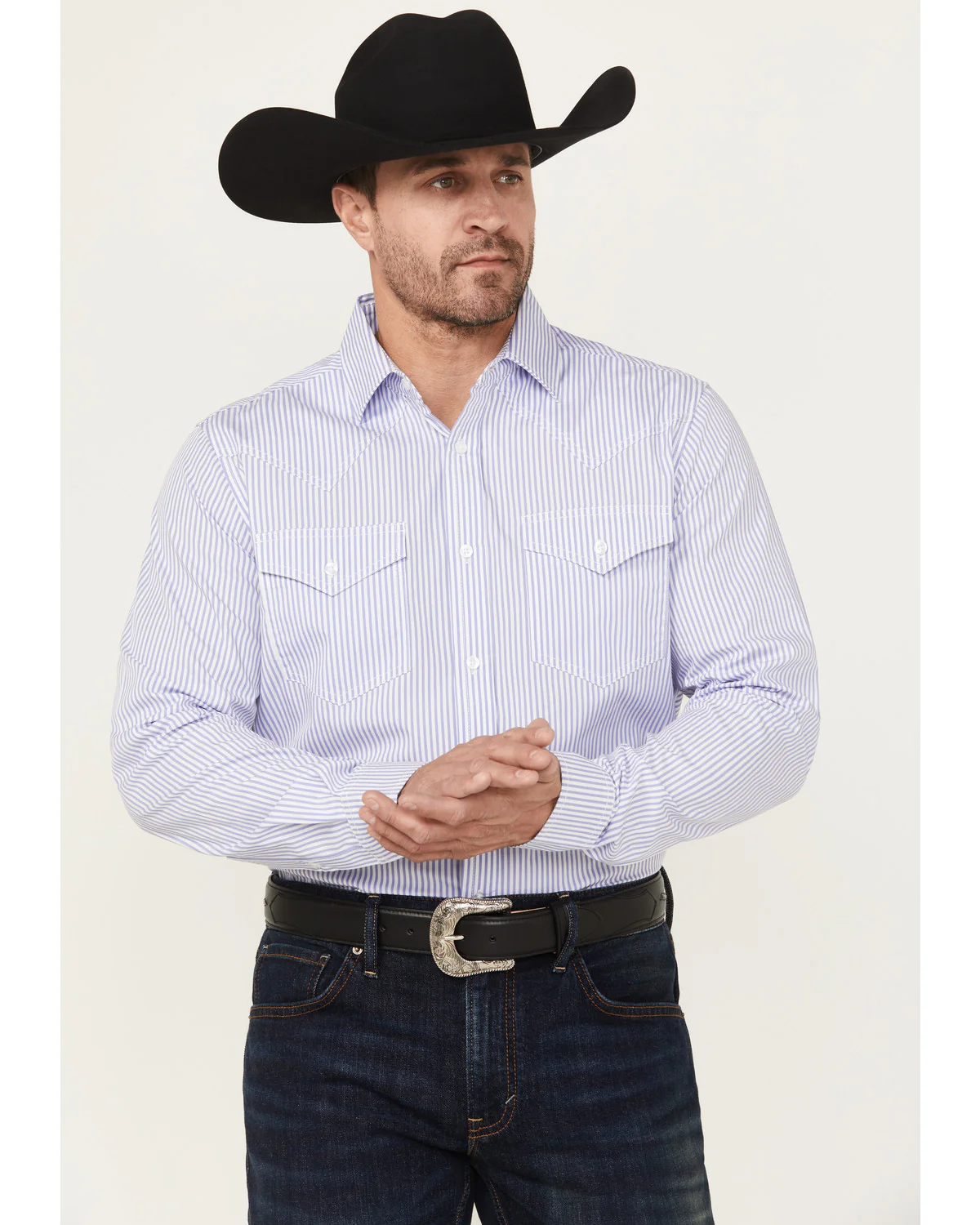Cody James Black 1978™ Men's Condor Striped Print Long Sleeve Button-Down Western Shirt