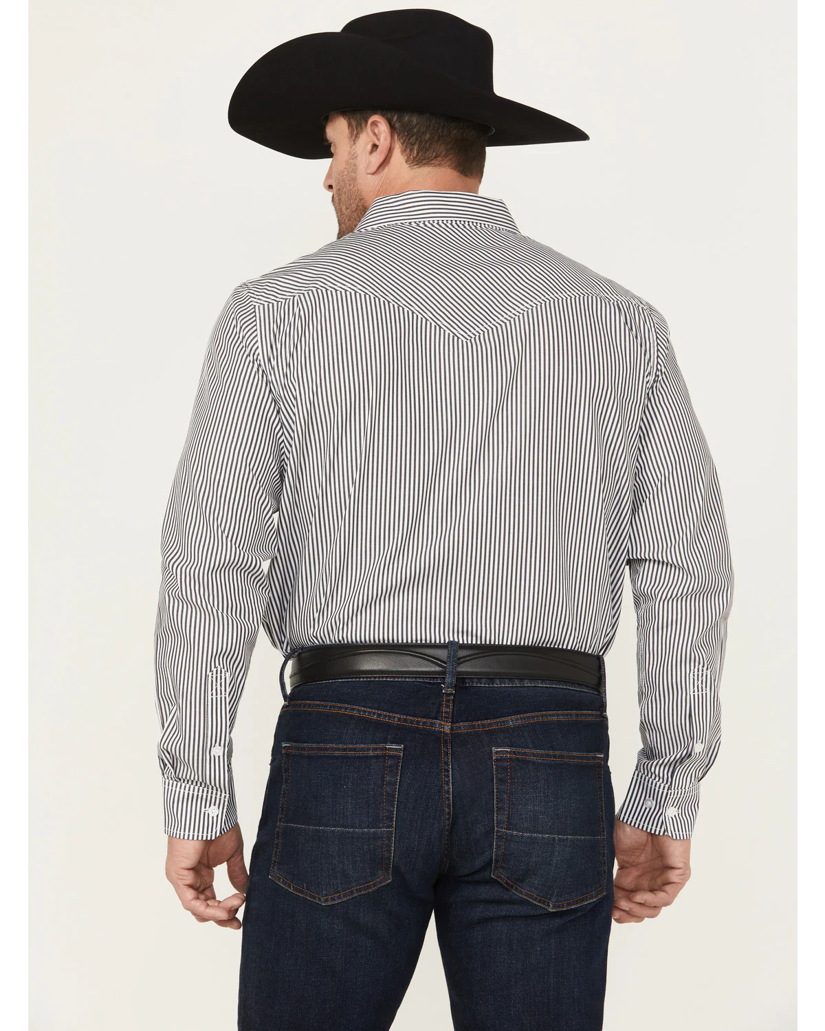 Cody James Black 1978™ Men's Condor Striped Print Long Sleeve Button-Down Western Shirt - Image 4