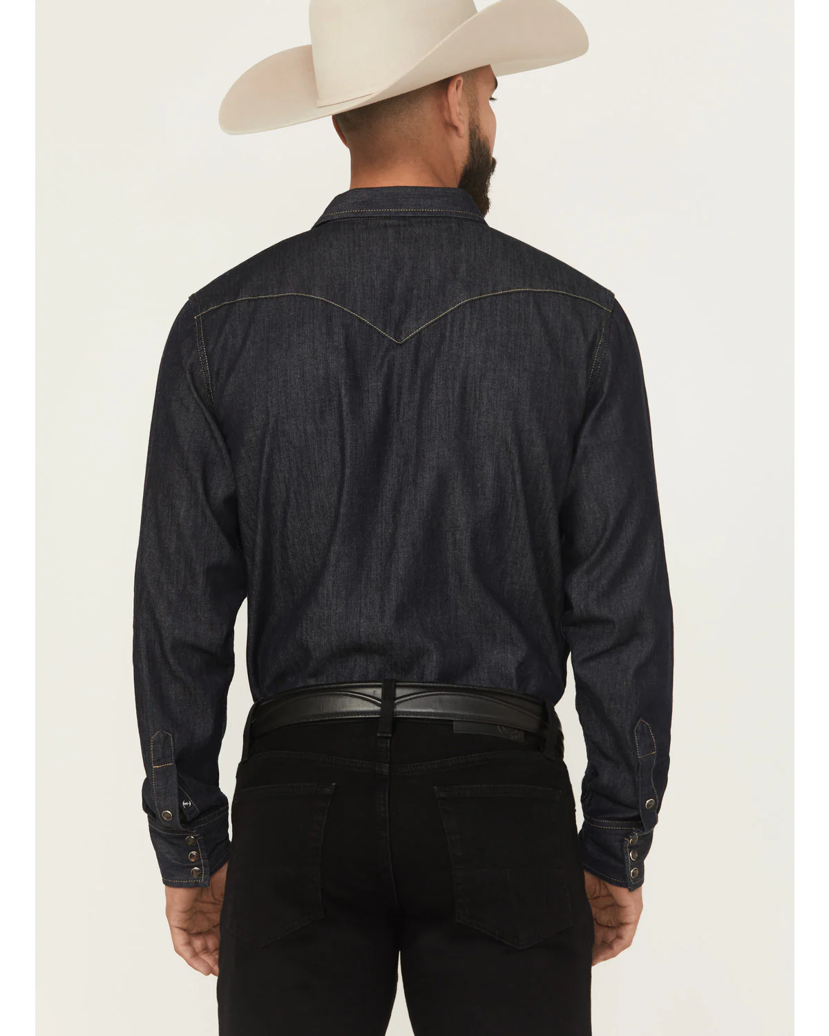 Cody James Black 1978™ Men's Long Sleeve Snap Denim Western Shirt - Image 4