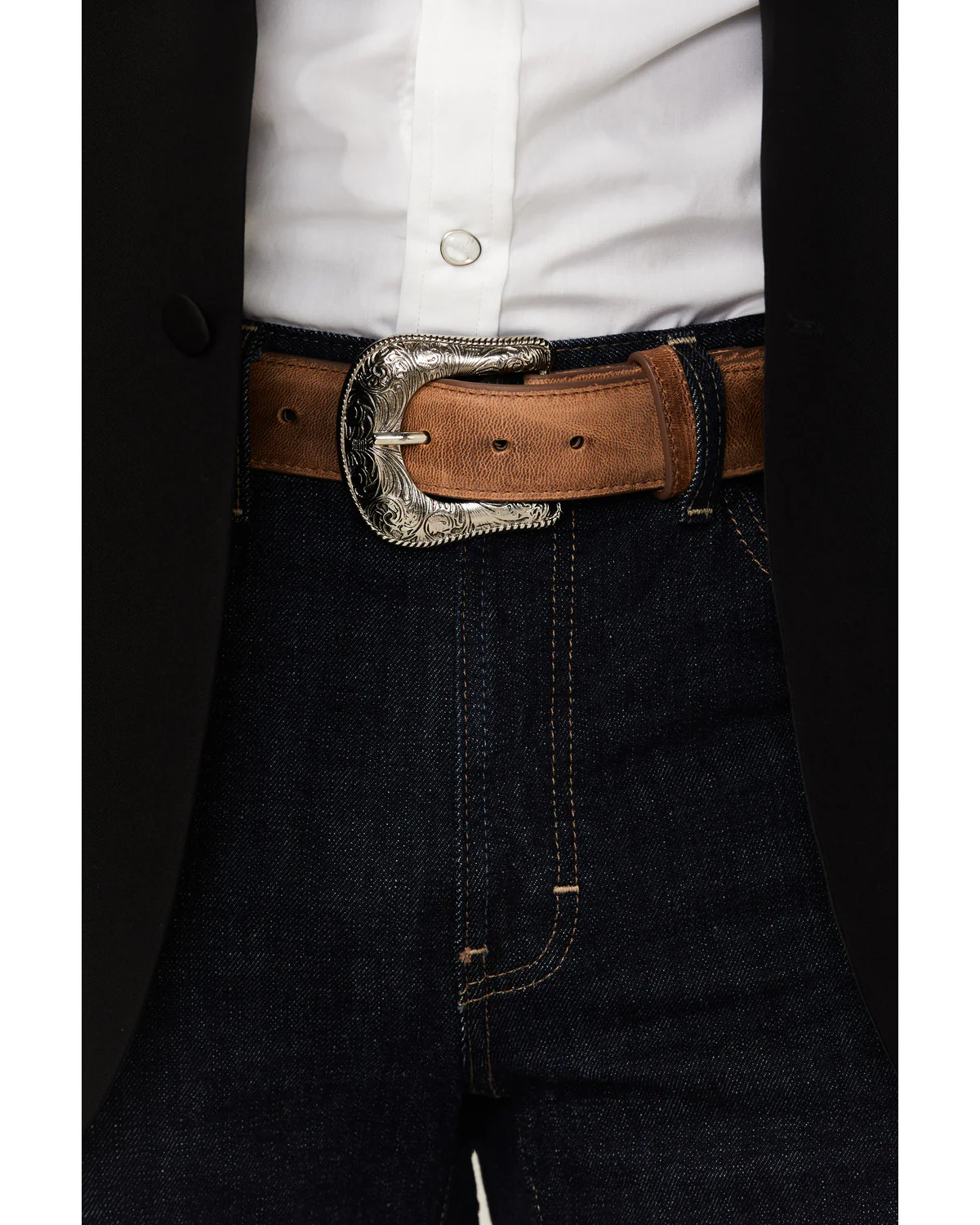 Cody James Black 1978™ Men's Smooth Leather Belt - Image 4