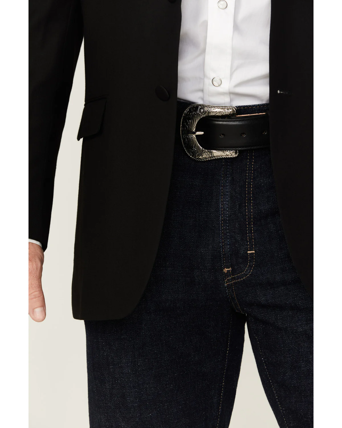 Cody James Black 1978™ Men's Smooth Leather Belt - Image 4