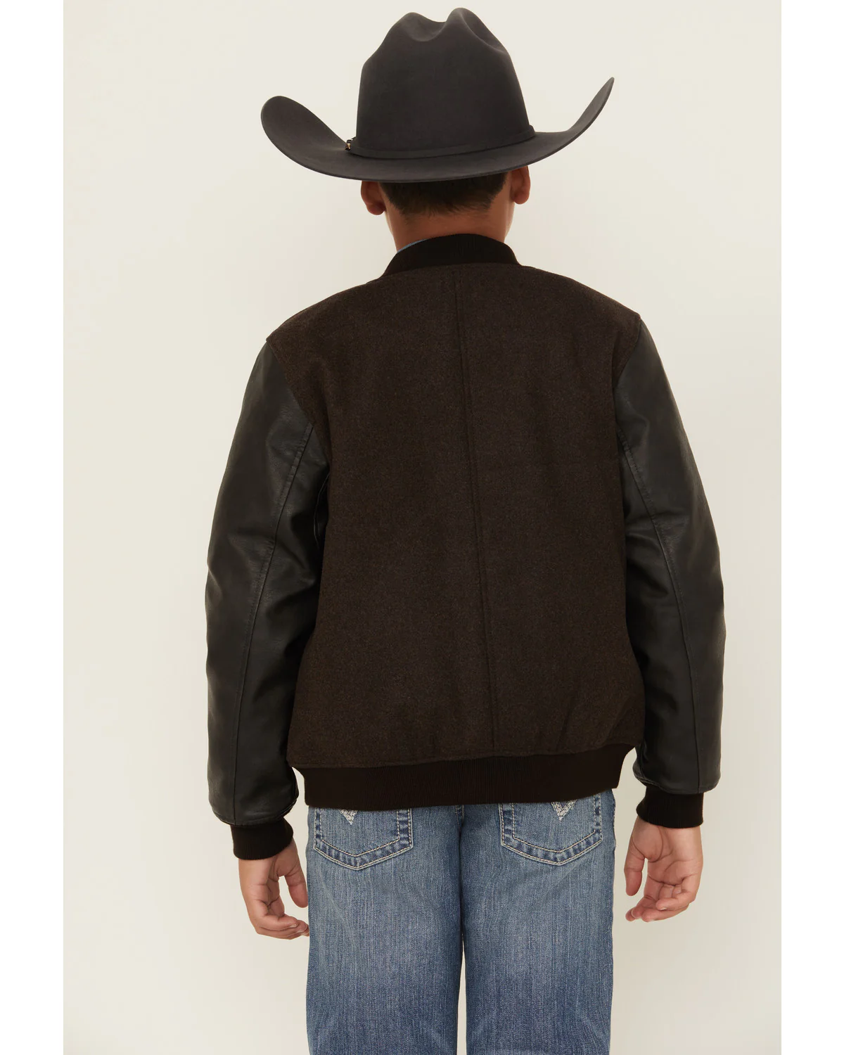 Cody James Boys' Brighton Solid Varsity Jacket - Image 4