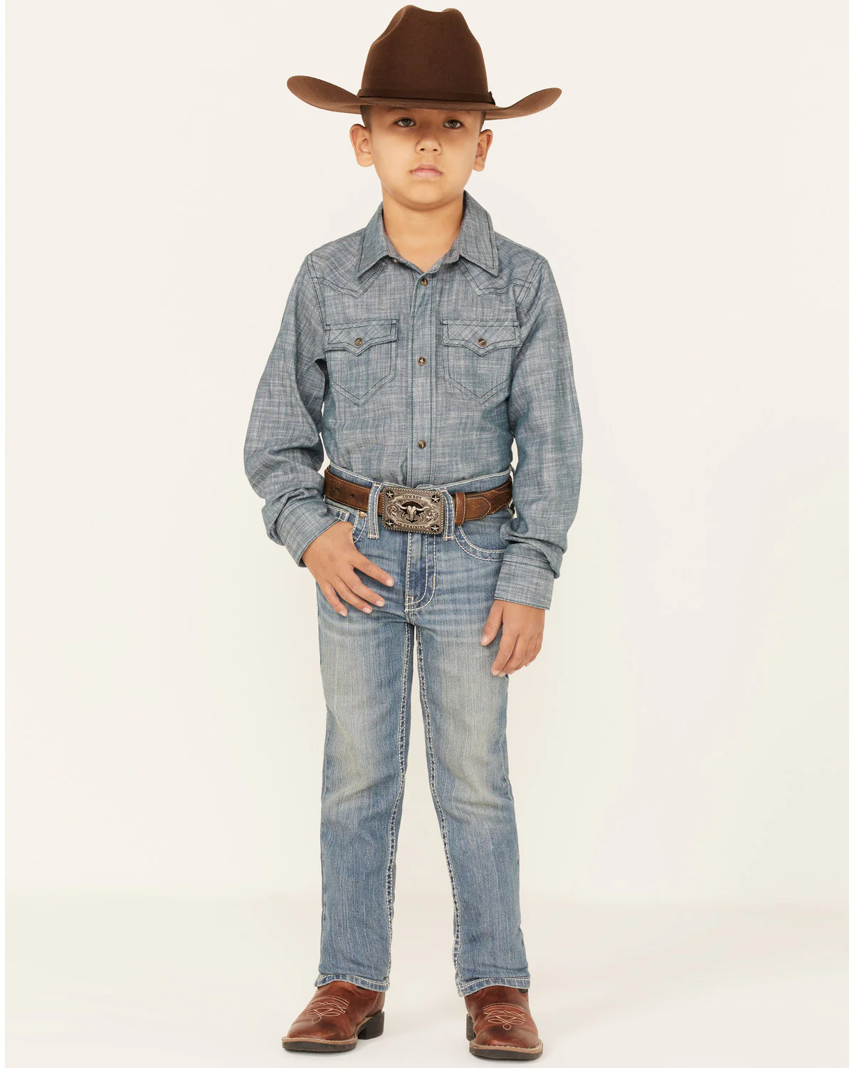 Cody James Boys' Clovehitch Light Wash Stretch Slim Straight Jeans - Sizes 4-8 - Image 3