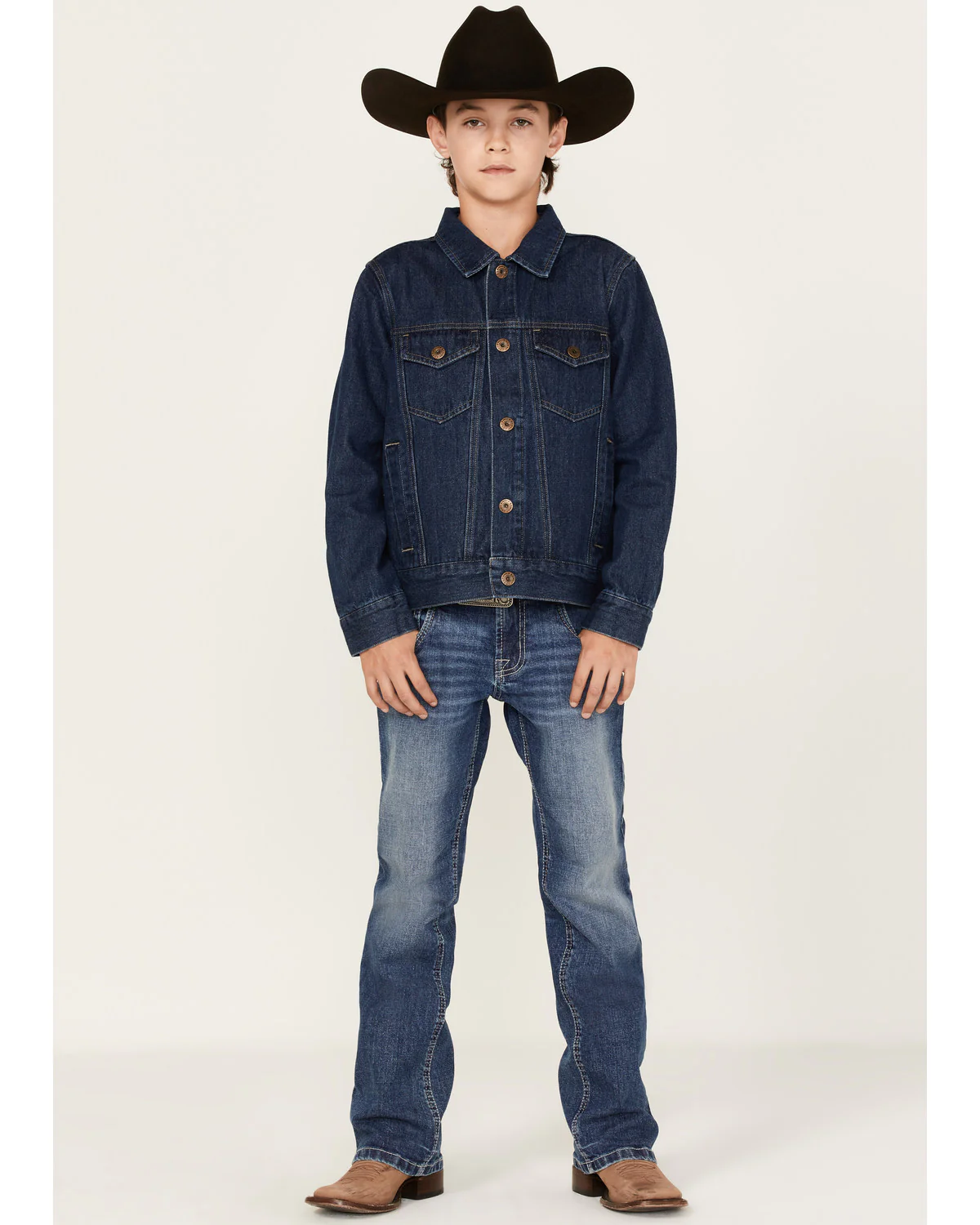 Cody James Boys' Coasting Medium Wash Unlined Denim Jacket - Image 2
