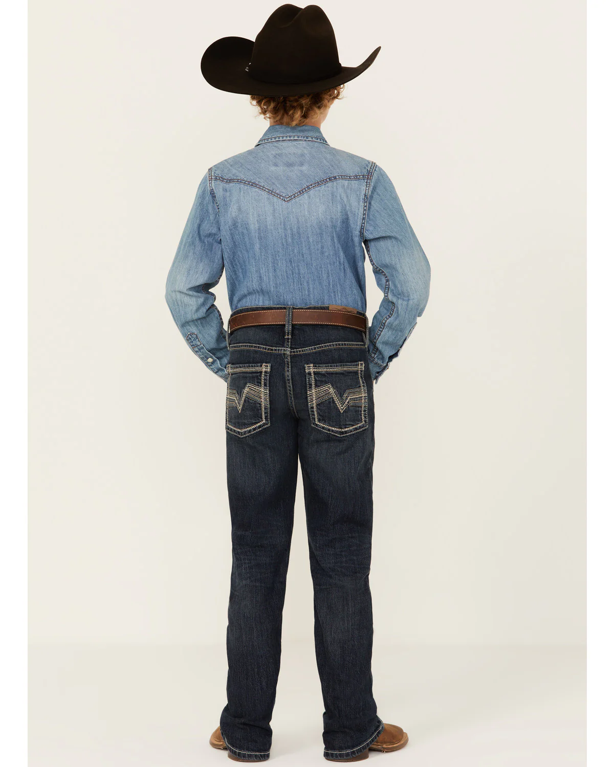 Cody James Boys' Dark Wash Moonlight Slim Stretch Bootcut Jeans - Image 3