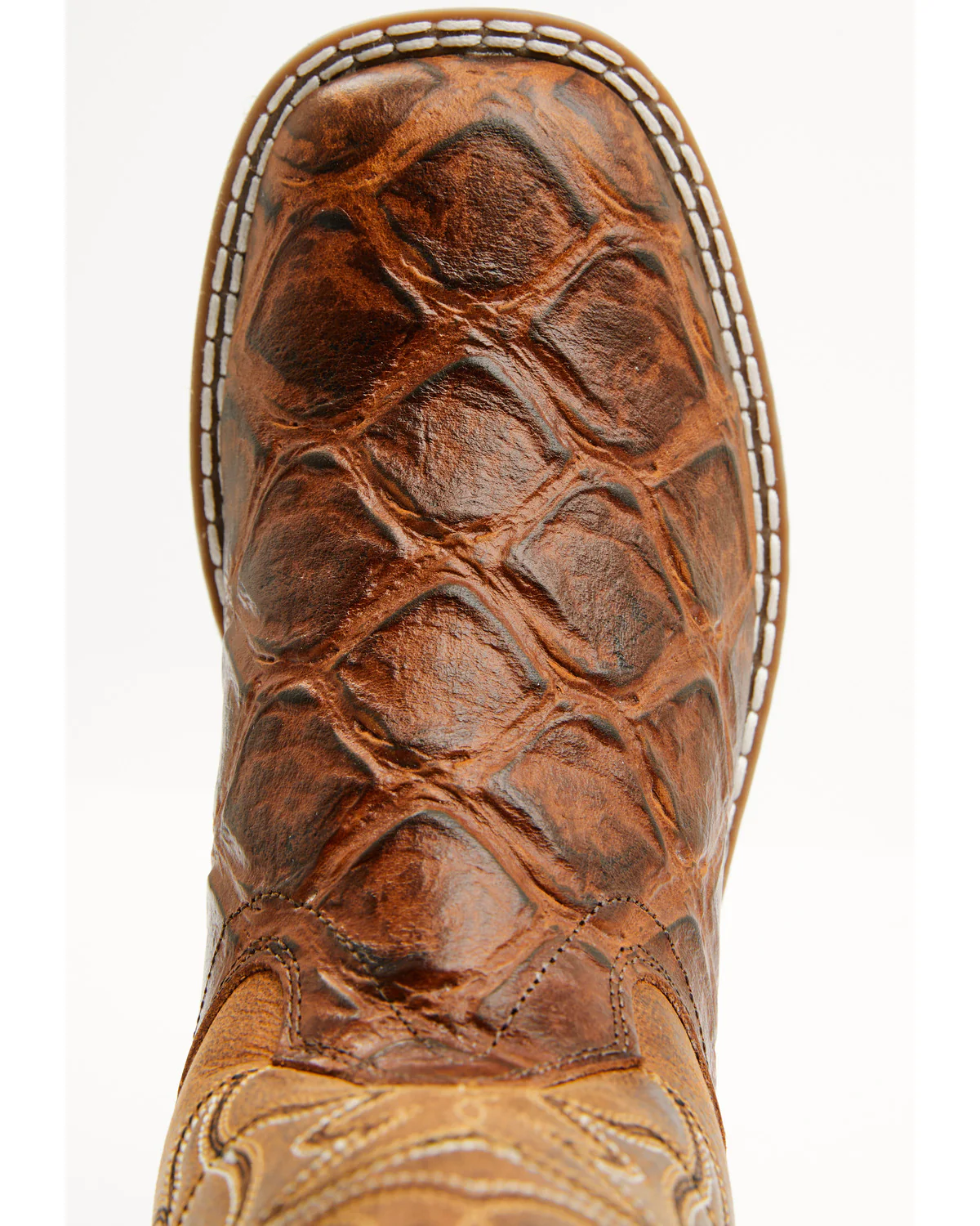 Cody James Boys' Duke Pirarucu Print Western Boots - Broad Square Toe - Image 6