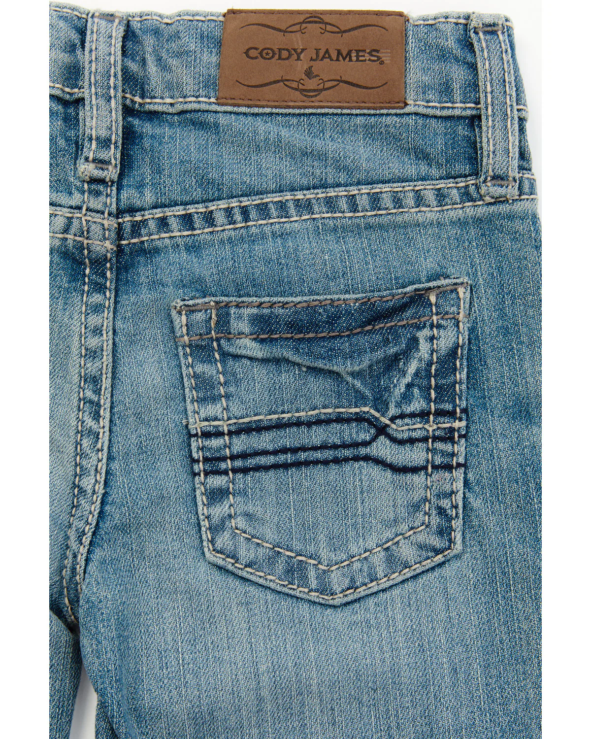 Cody James Boys' Hamshackle Wash Relaxed Bootcut Stretch Denim Jeans - Image 2