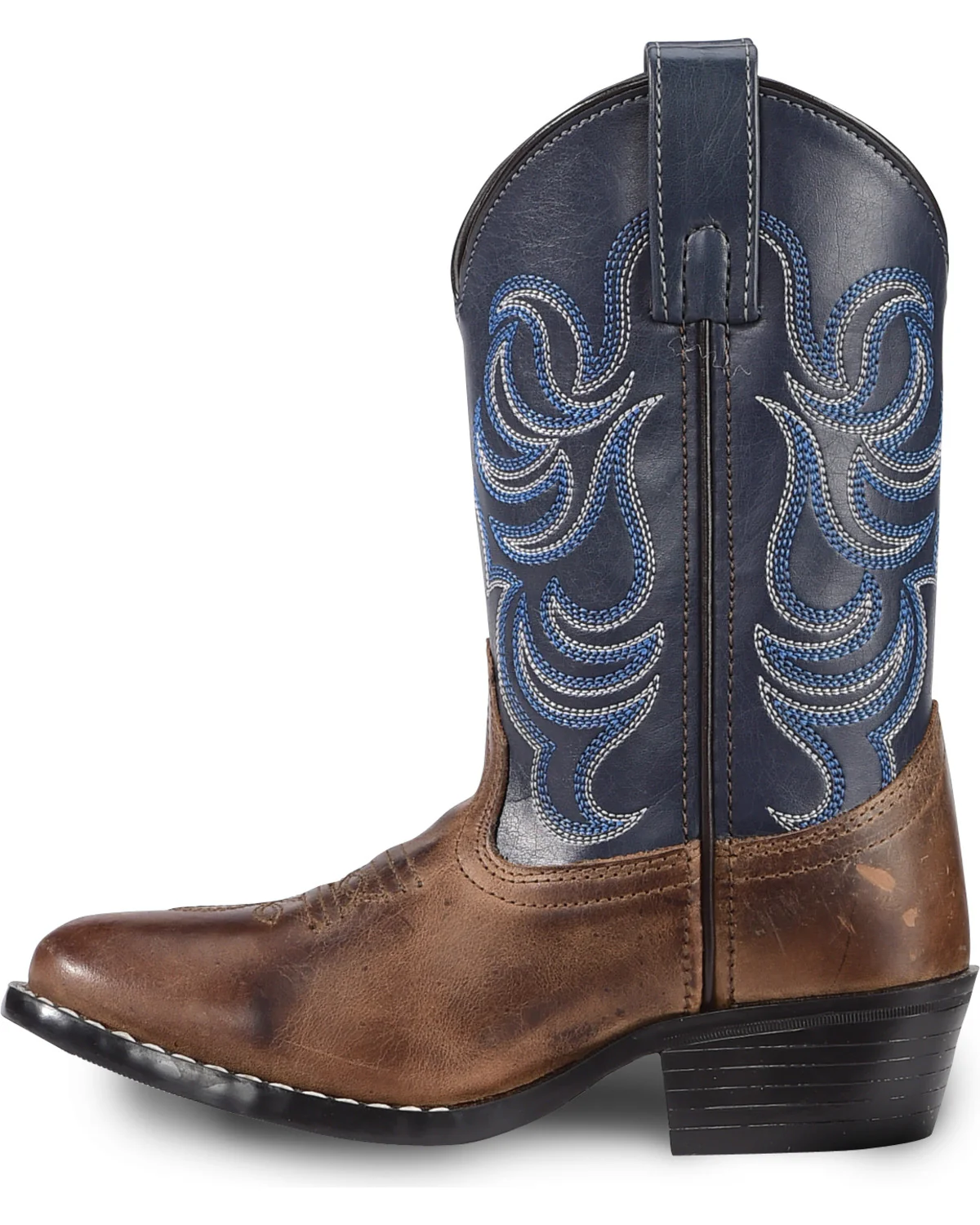 Cody James Boys' Holt Two-Tone Embroidered Western Boots - Round Toe - Image 3