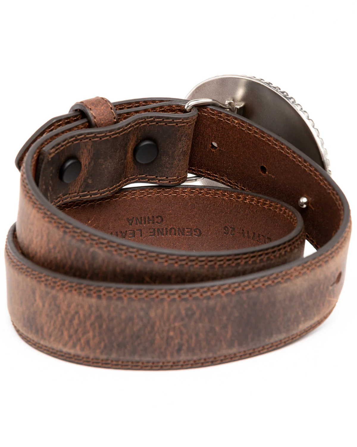 Cody James Boys' Longhorn Plaque Buckle Belt - Image 2