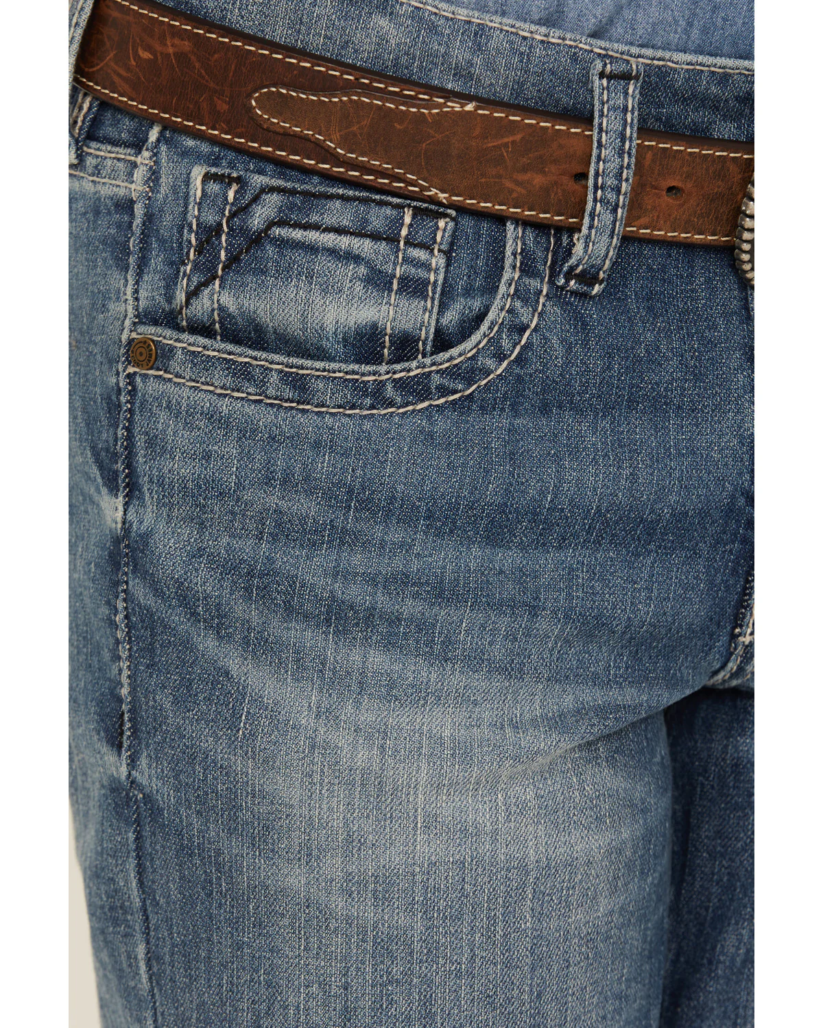 Cody James Boys' Newman Medium Wash Relaxed Bootcut Comfort Stretch Denim Jeans - Image 2