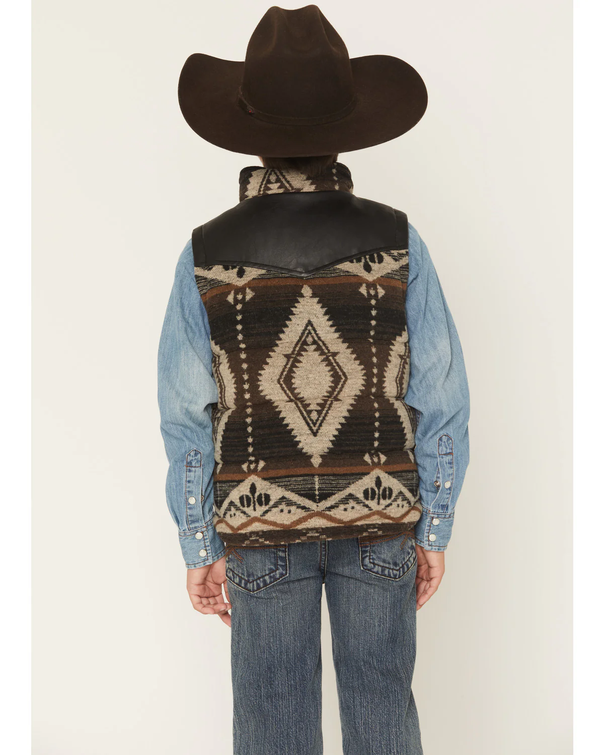 Cody James Boys' Oil Slick Southwestern Print Vest - Image 4