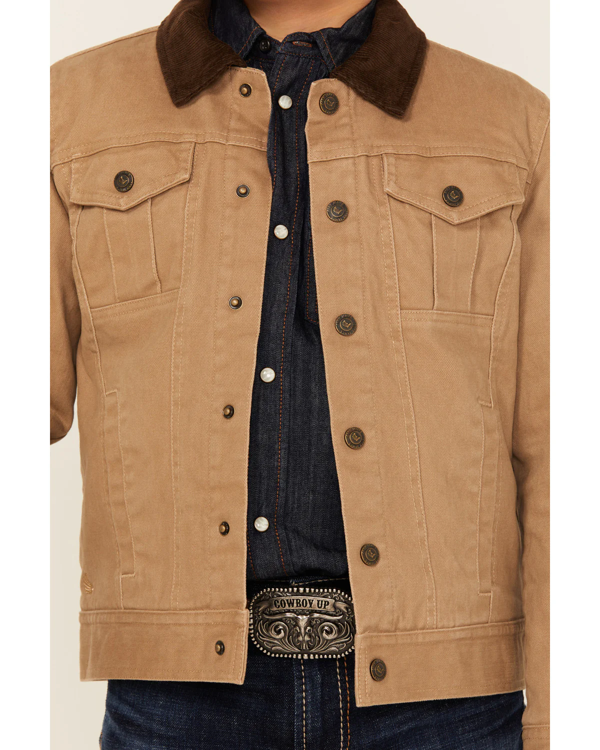 Cody James Boys' Ozark Washed Canvas Rancher Jacket - Image 3