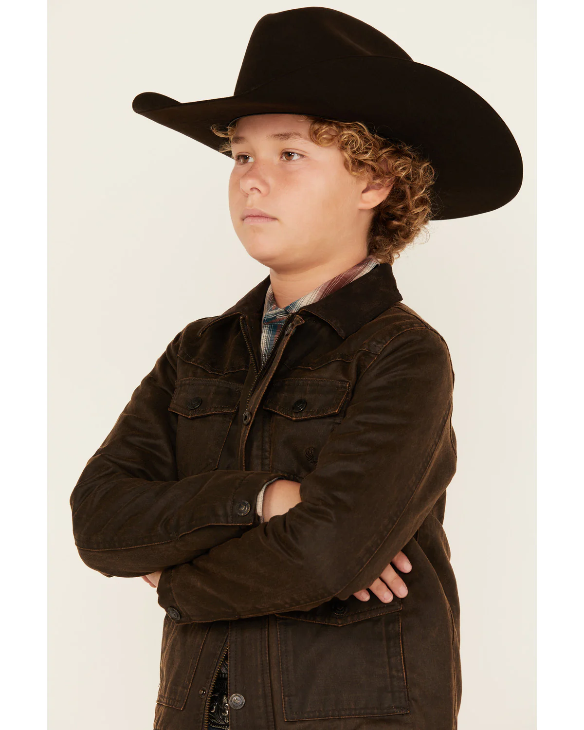 Cody James Boys' Road Dust Oil Skin Jacket - Image 2