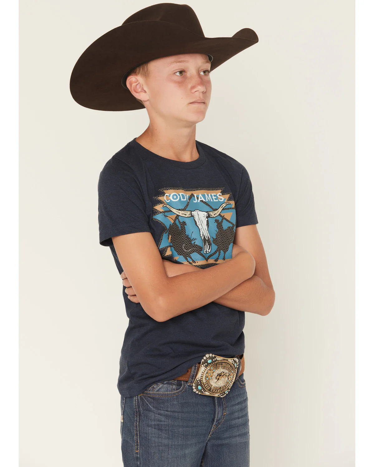 Cody James Boys' Skull Rodeo Short Sleeve Graphic T-Shirt - Image 2