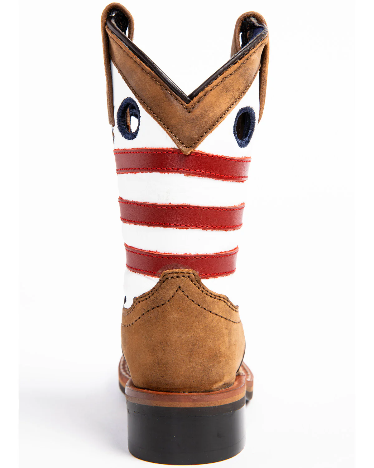 Cody James Boys' USA Flag Western Boots - Broad Square Toe - Image 5