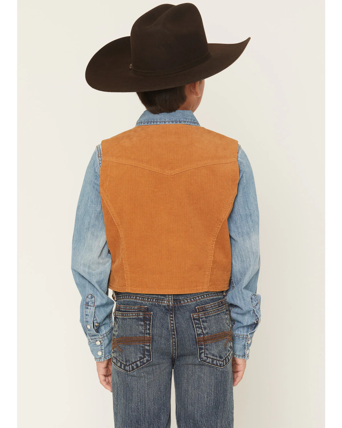 Cody James Boys' William Corduroy Western Vest - Image 4
