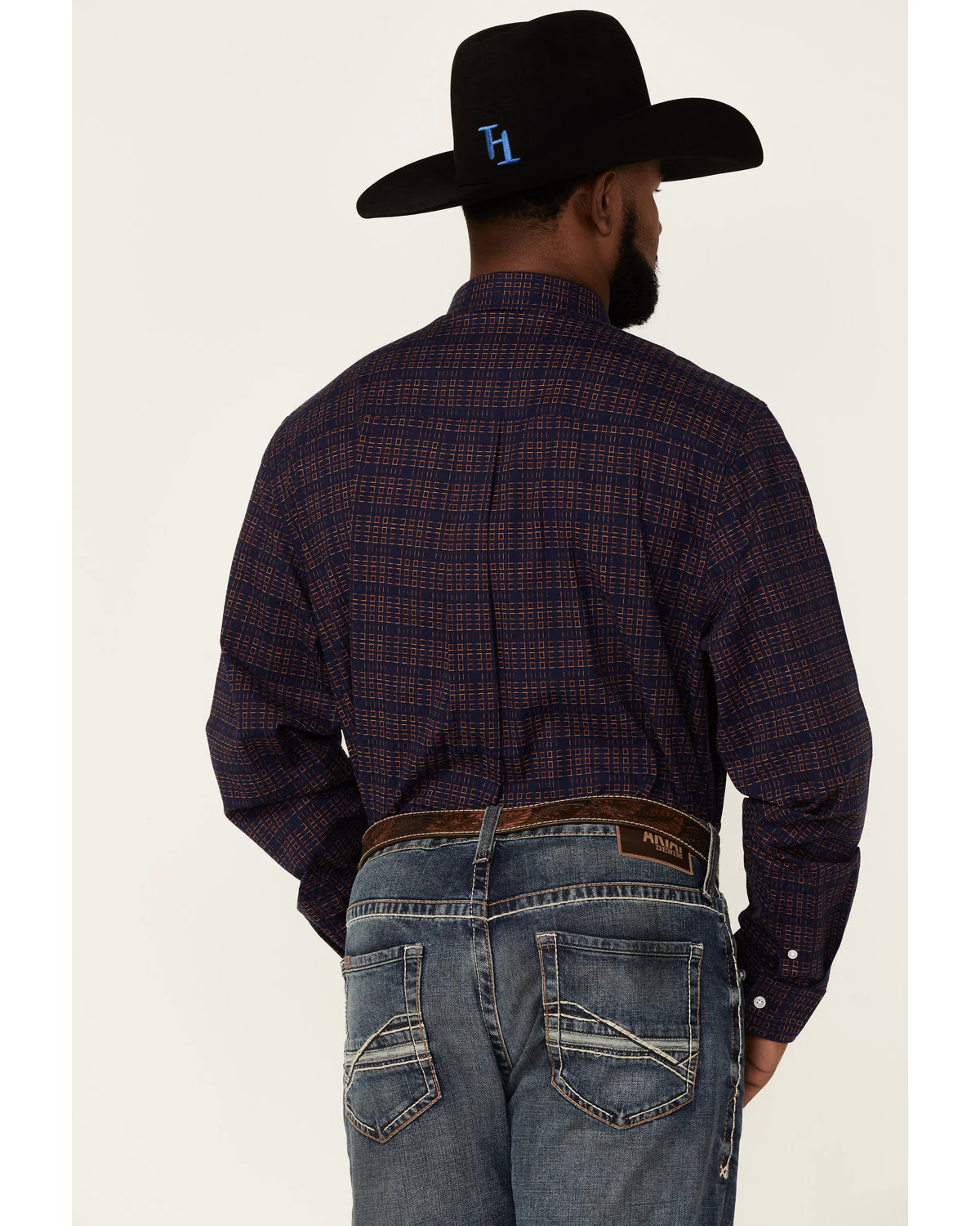 Cody James Core Brutus Dobby Geo Print Long Sleeve Button-Down Western Shirt - Image 4