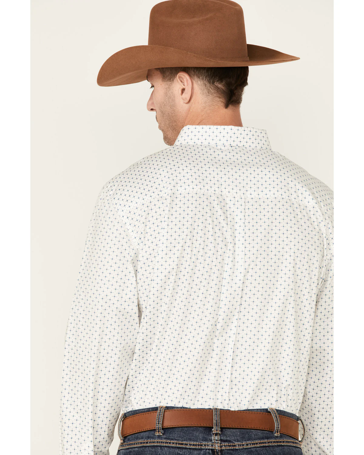 Cody James Core Men's Old Soul Mini Geo Print Long Sleeve Button-Down Western Shirt - Image 4