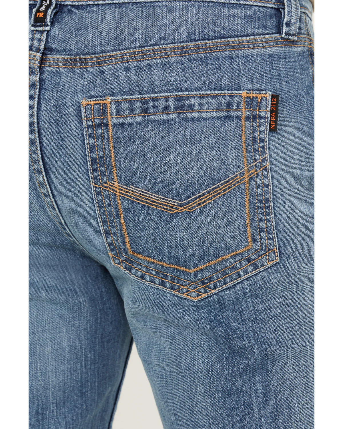 Cody James FR Men's Clover Leaf Wash Slim Straight 5-Pocket Stretch Jeans - Image 4