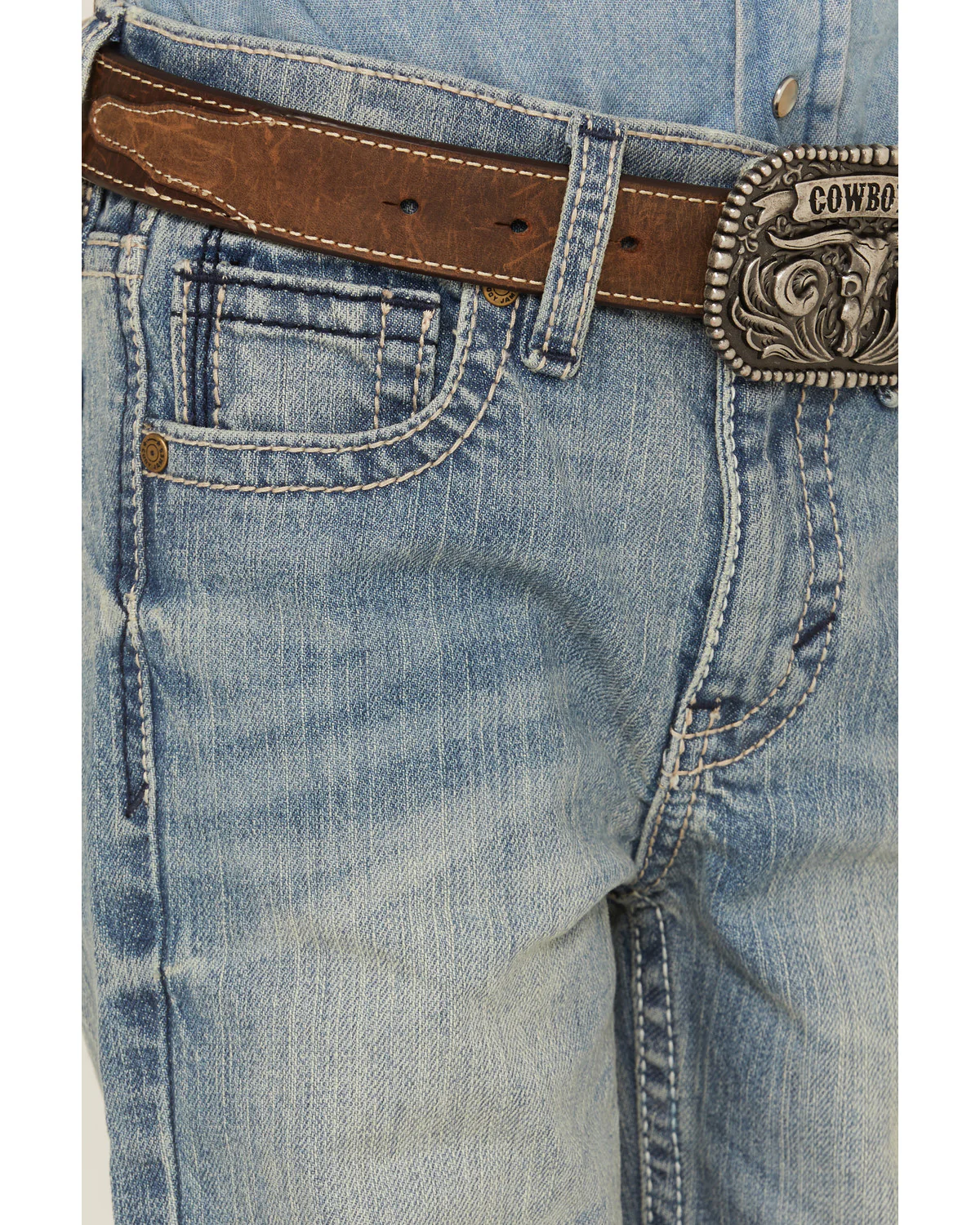Cody James Little Boys' Crupper Light Wash Slim Straight Jeans - Sizes 4-8 - Image 4
