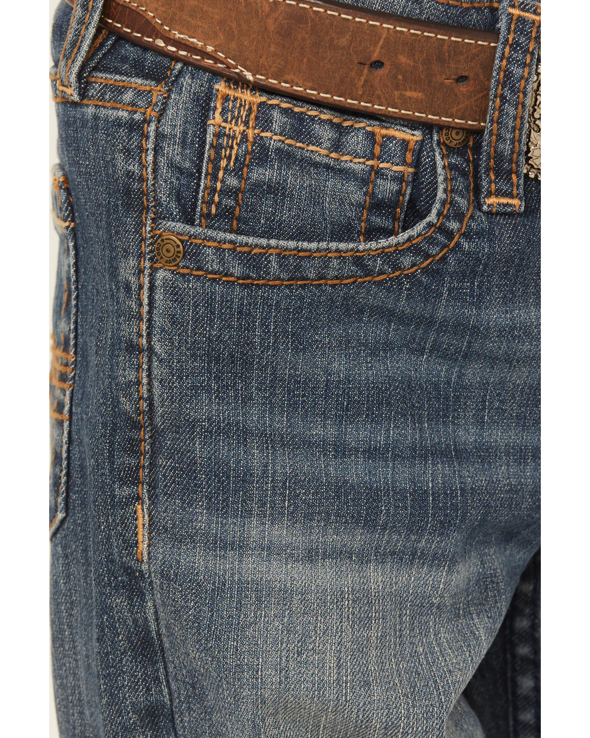 Cody James Little Boys' Wolfstooth Relaxed Bootcut Stretch Denim Jeans - Image 2