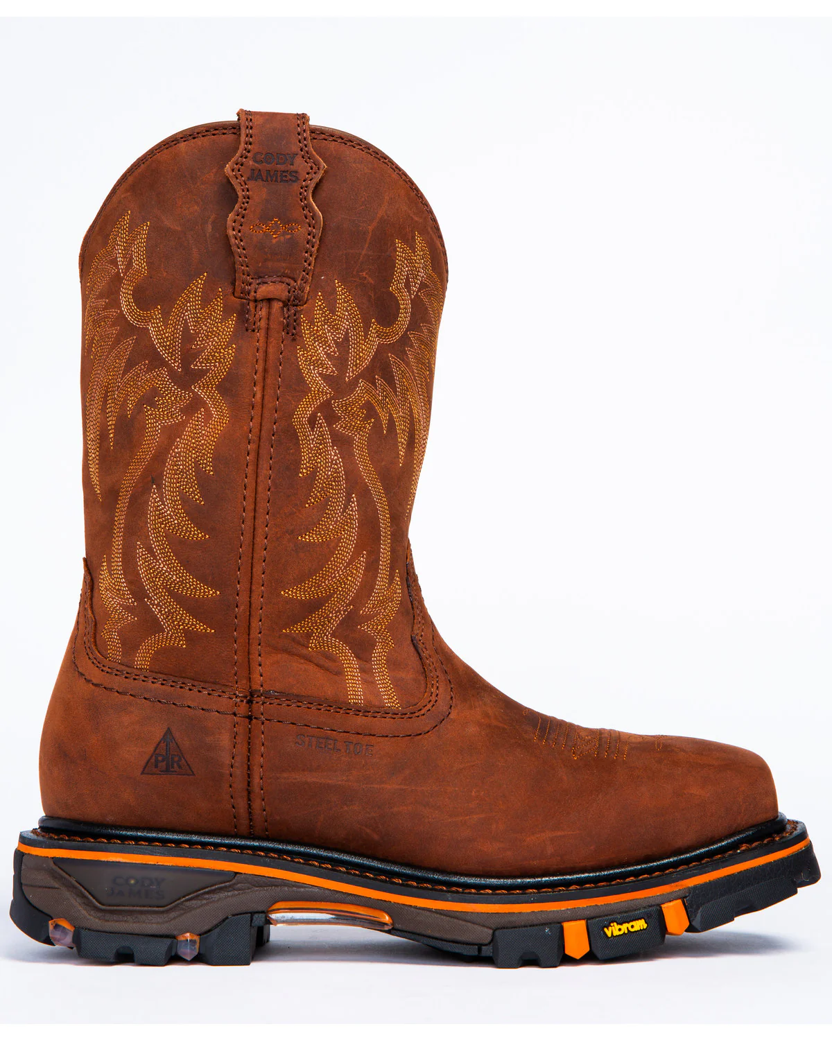 Cody James Men's 11" Decimator Western Work Boots - Steel Toe - Image 4
