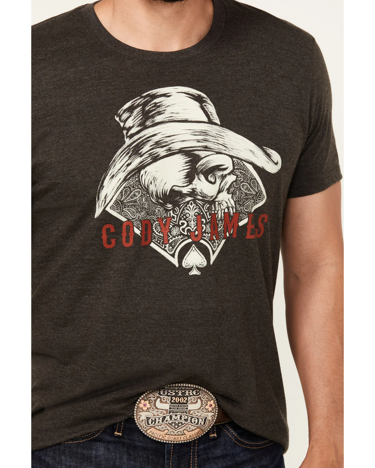 Cody James Men's Ace Skeleton Short Sleeve Graphic T-Shirt - Image 3