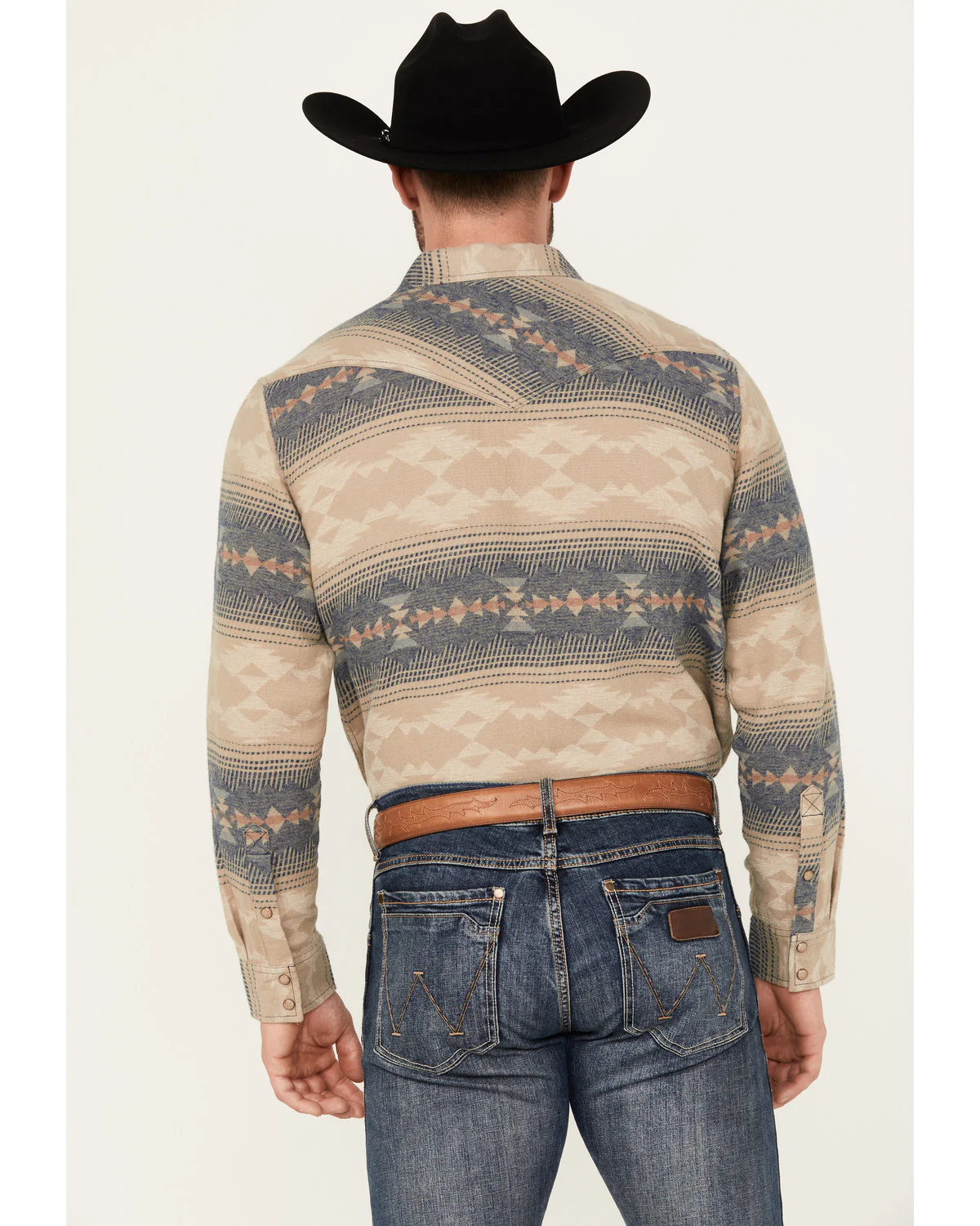 Cody James Men's Arrow Bear Southwestern Print Long Sleeve Snap Western Shirt - Image 4
