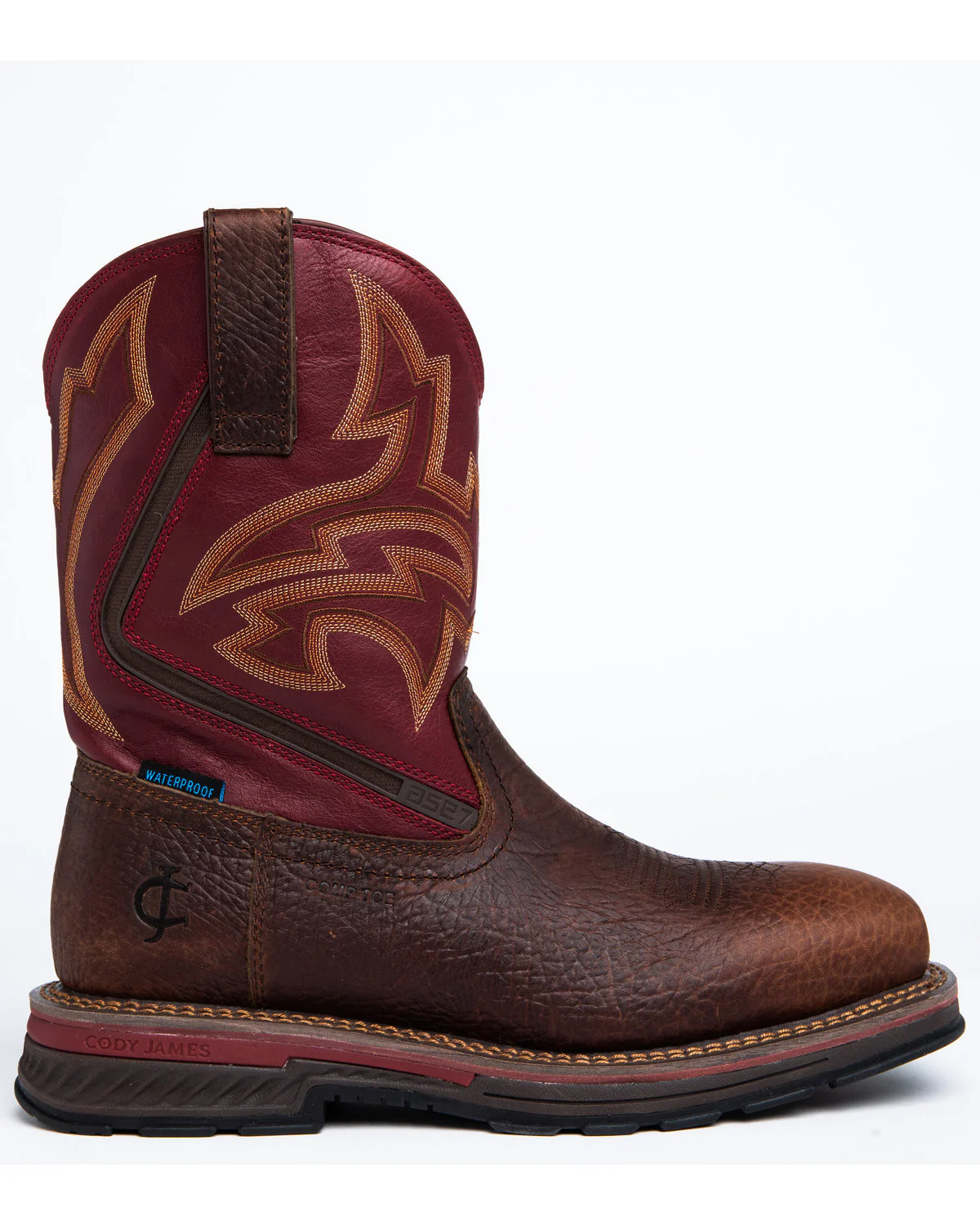 Cody James Men's 11" ASE7 Disruptor Waterproof Western Work Boots - Nano Composite Toe - Image 2
