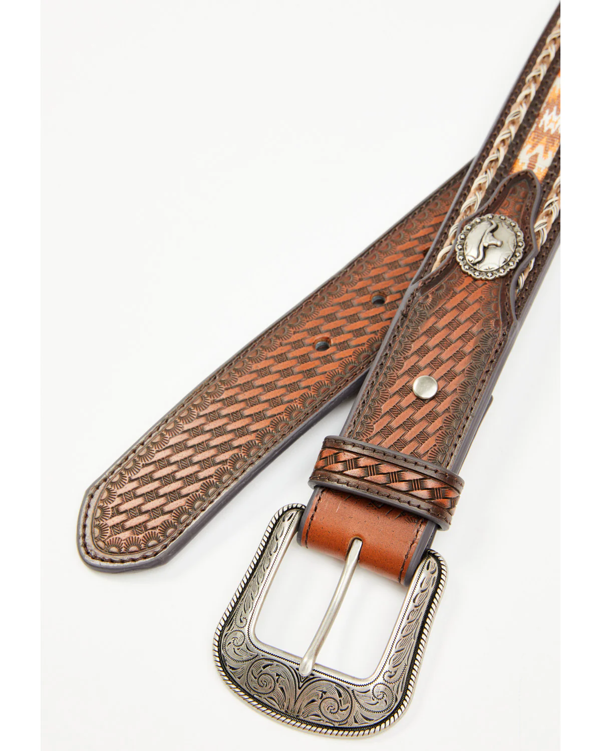 Cody James Men's Atwood Southwestern Inlay Belt - Image 2