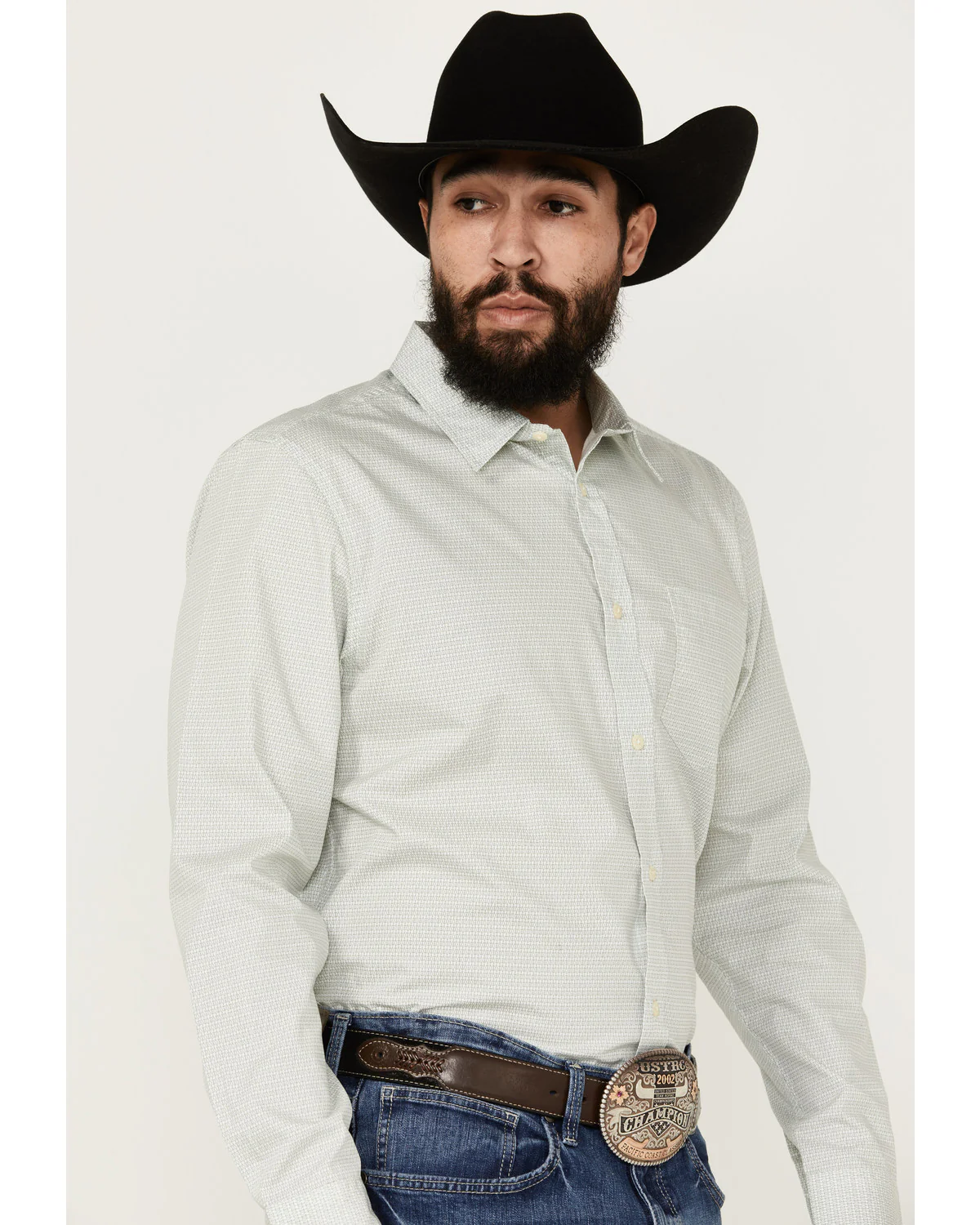 Cody James Men's Bar Stool Geo Print Long Sleeve Button-Down Western Shirt - Image 2