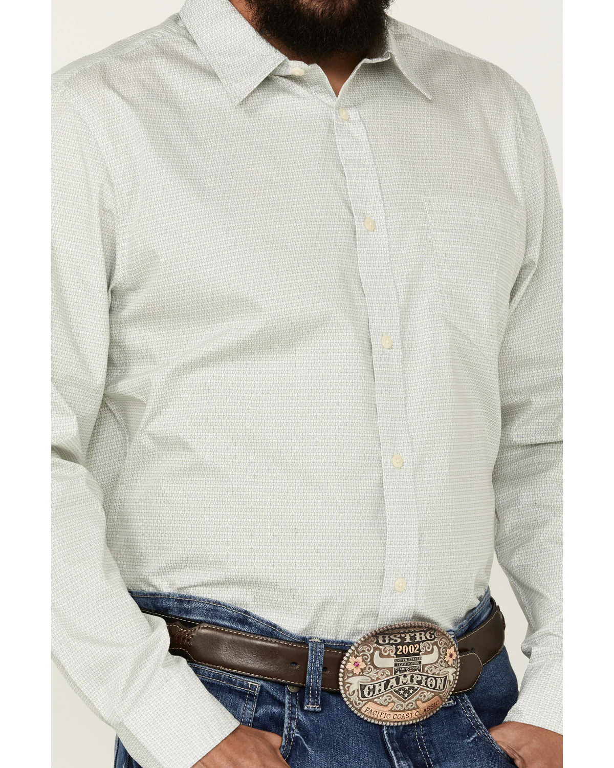 Cody James Men's Bar Stool Geo Print Long Sleeve Button-Down Western Shirt - Image 3