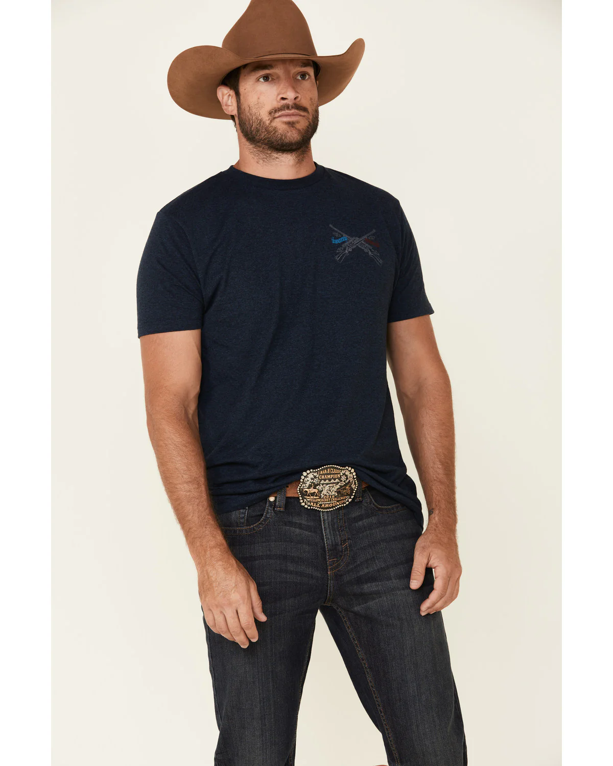 Cody James Men's Barn Sour Wash Jackson Slim Straight Stretch Denim Jeans - Image 2