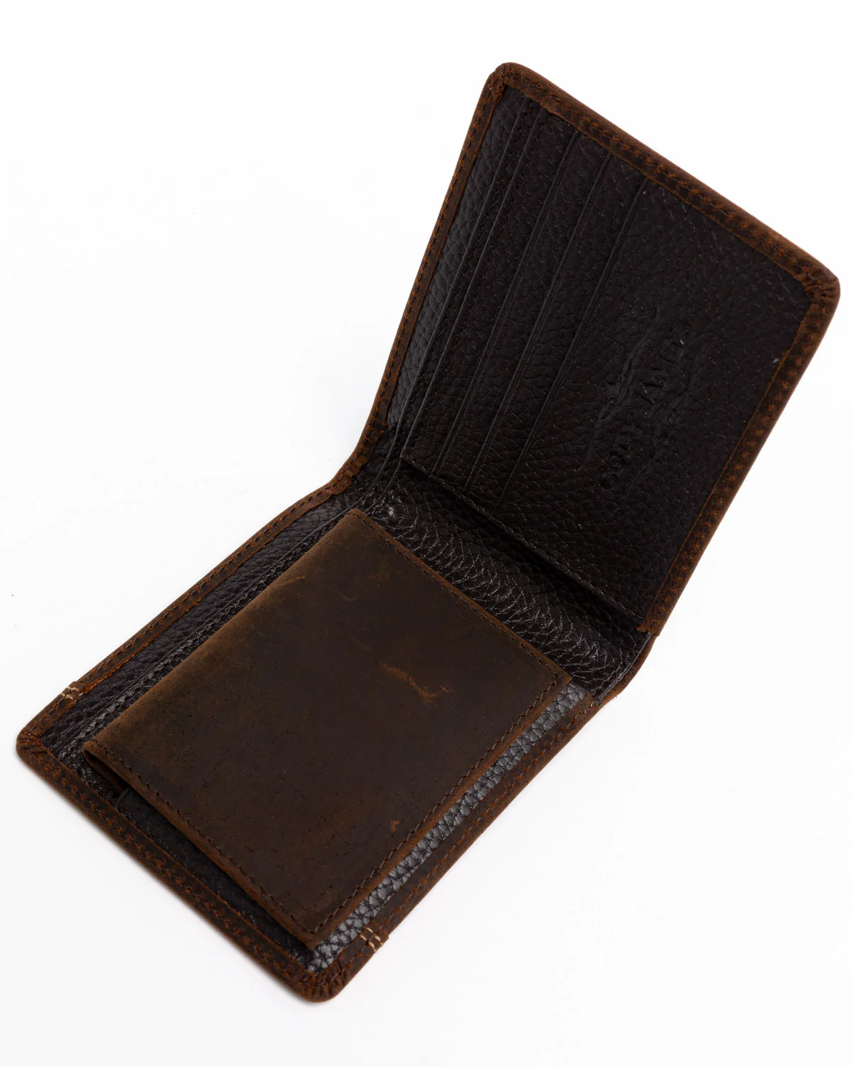 Cody James Men's Boot Stitch Bi-Fold Leather Wallet - Image 3