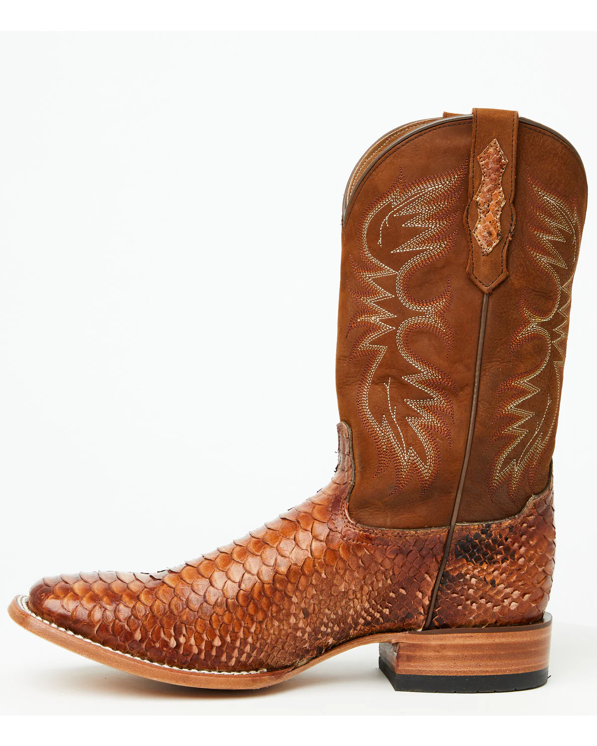 Cody James Men's Brandy Exotic Python Western Boots - Broad Square Toe - Image 3