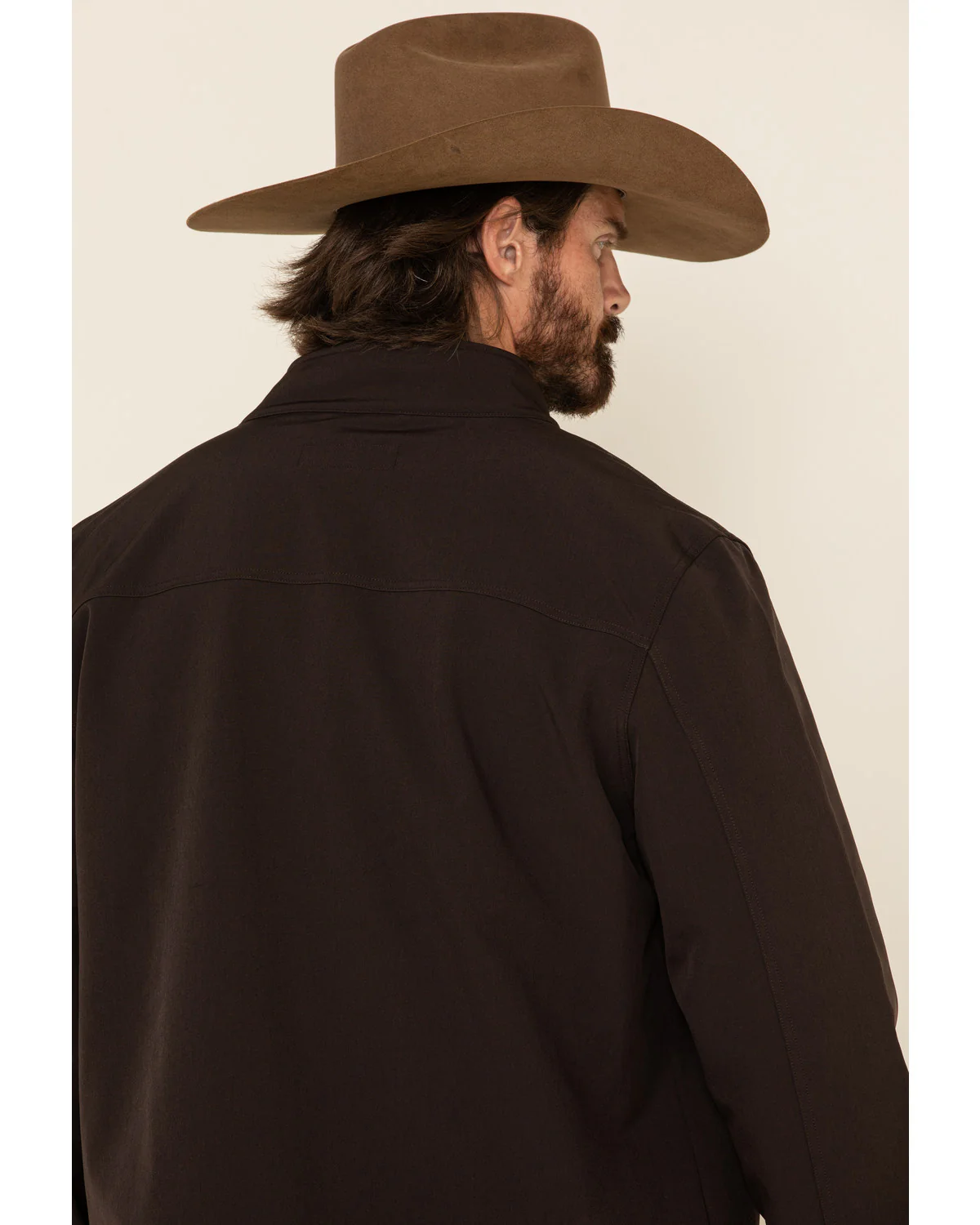 Cody James Men's Brown Steamboat Softshell Bonded Zip Front Jacket - Image 4
