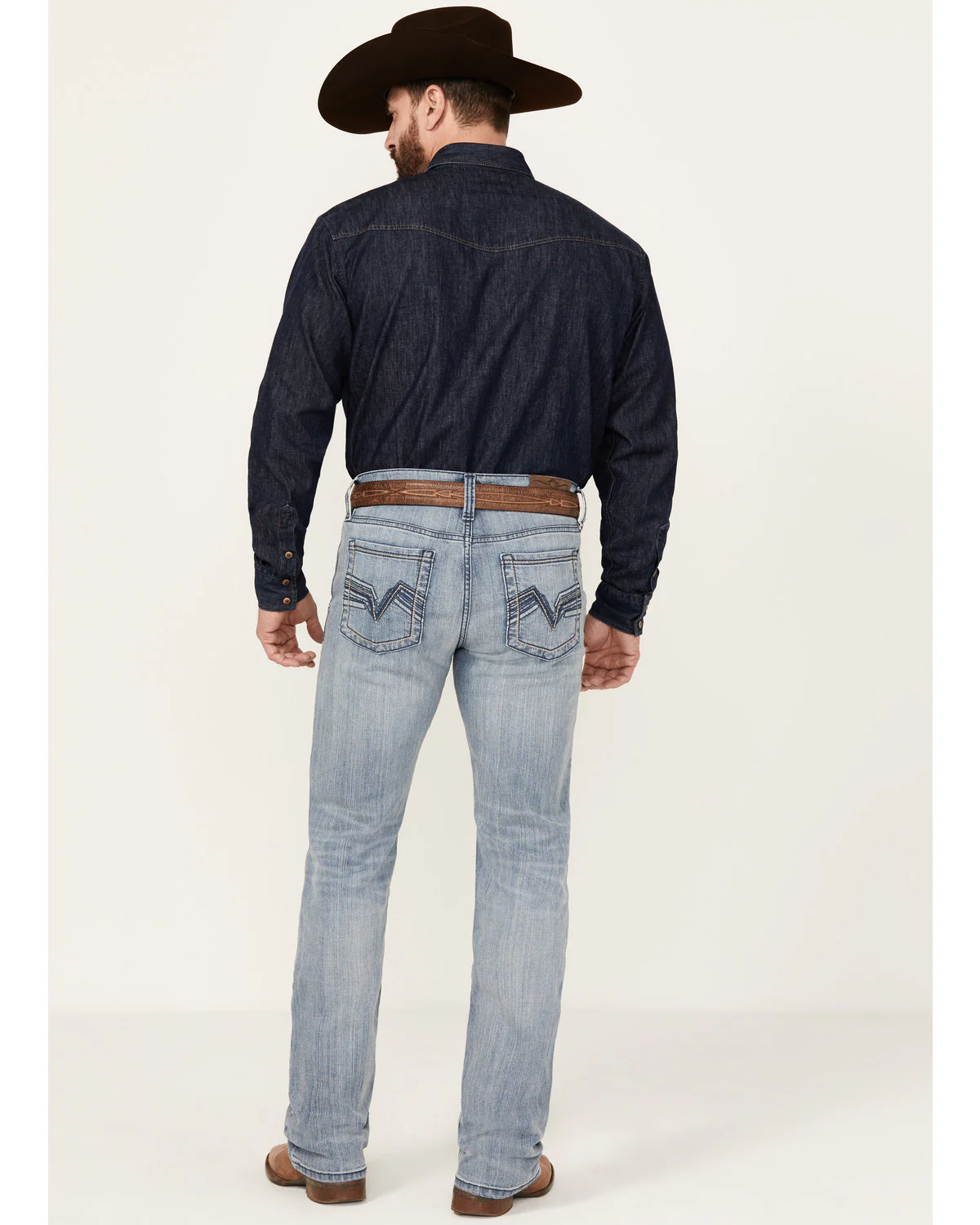 Cody James Men's Buckskin Wash Jackson Slim Straight Stretch Denim Jeans - Image 3