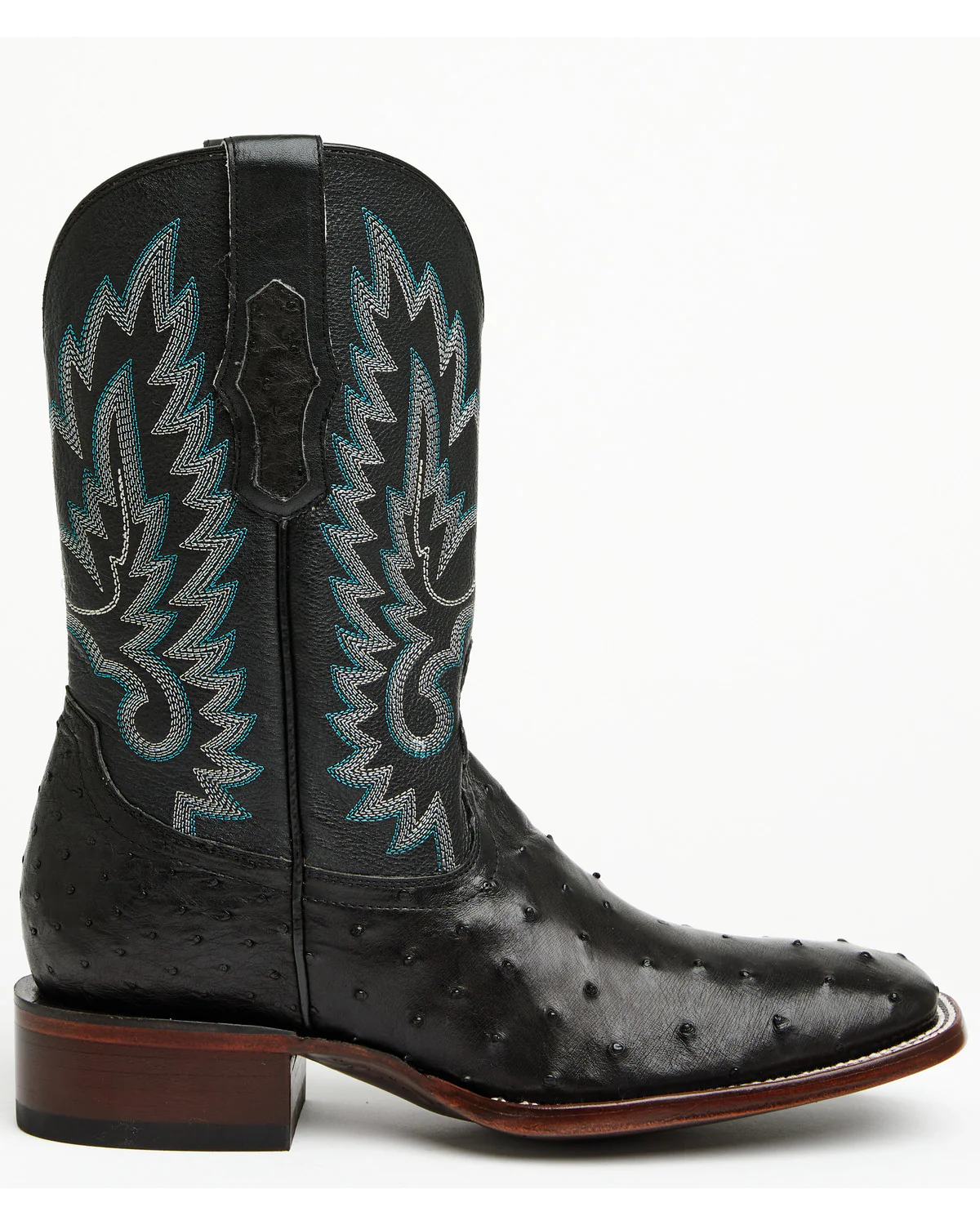 Cody James Men's Buzzard Exotic Ostrich Western Boots - Broad Square Toe - Image 2