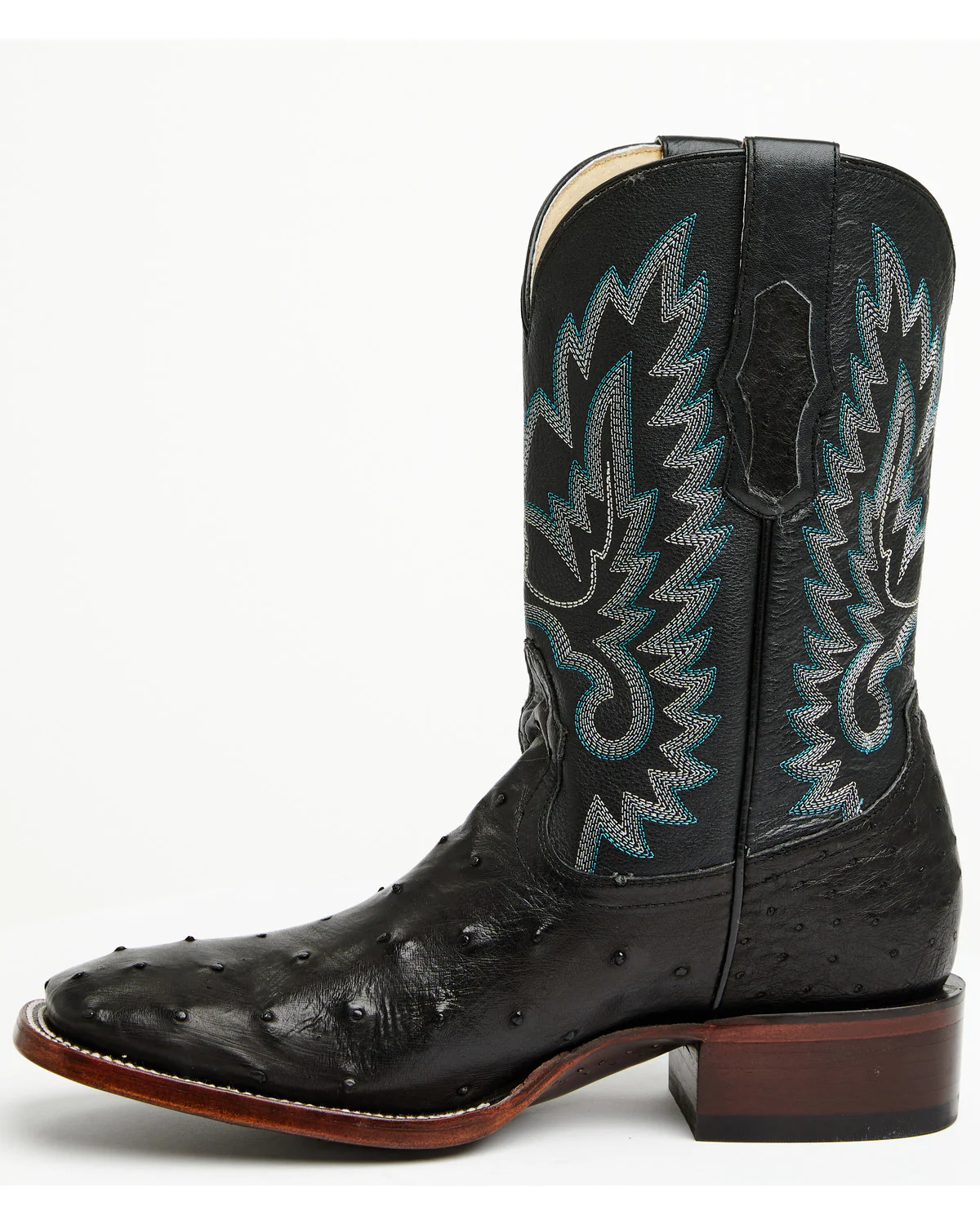 Cody James Men's Buzzard Exotic Ostrich Western Boots - Broad Square Toe - Image 3