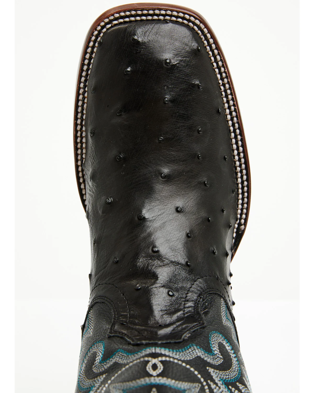 Cody James Men's Buzzard Exotic Ostrich Western Boots - Broad Square Toe - Image 6