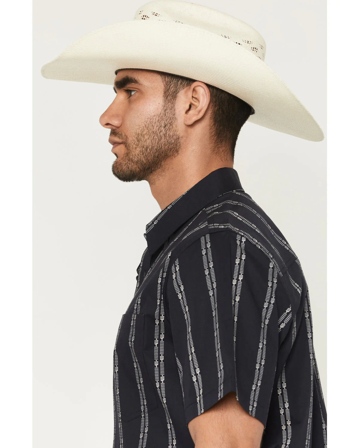 Cody James Men's Colorado Ridge Striped Short Sleeve Button-Down Stretch Western Shirt - Image 2