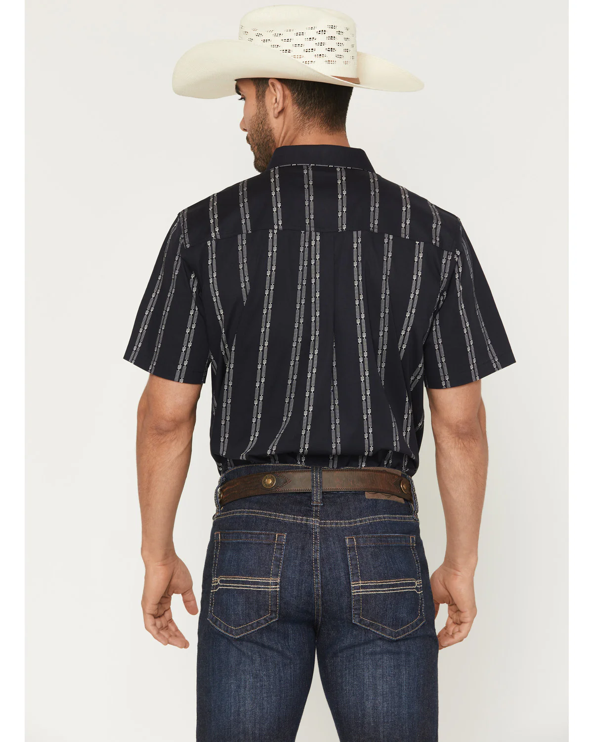 Cody James Men's Colorado Ridge Striped Short Sleeve Button-Down Stretch Western Shirt - Image 4