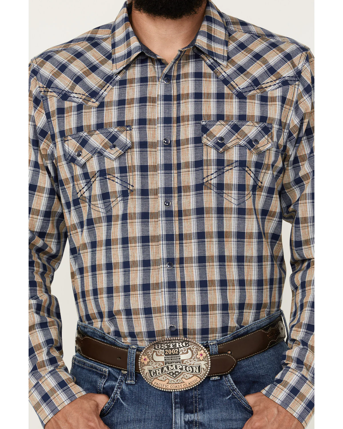 Cody James Men's Colt Plaid Print Long Sleeve Snap Western Shirt - Image 3