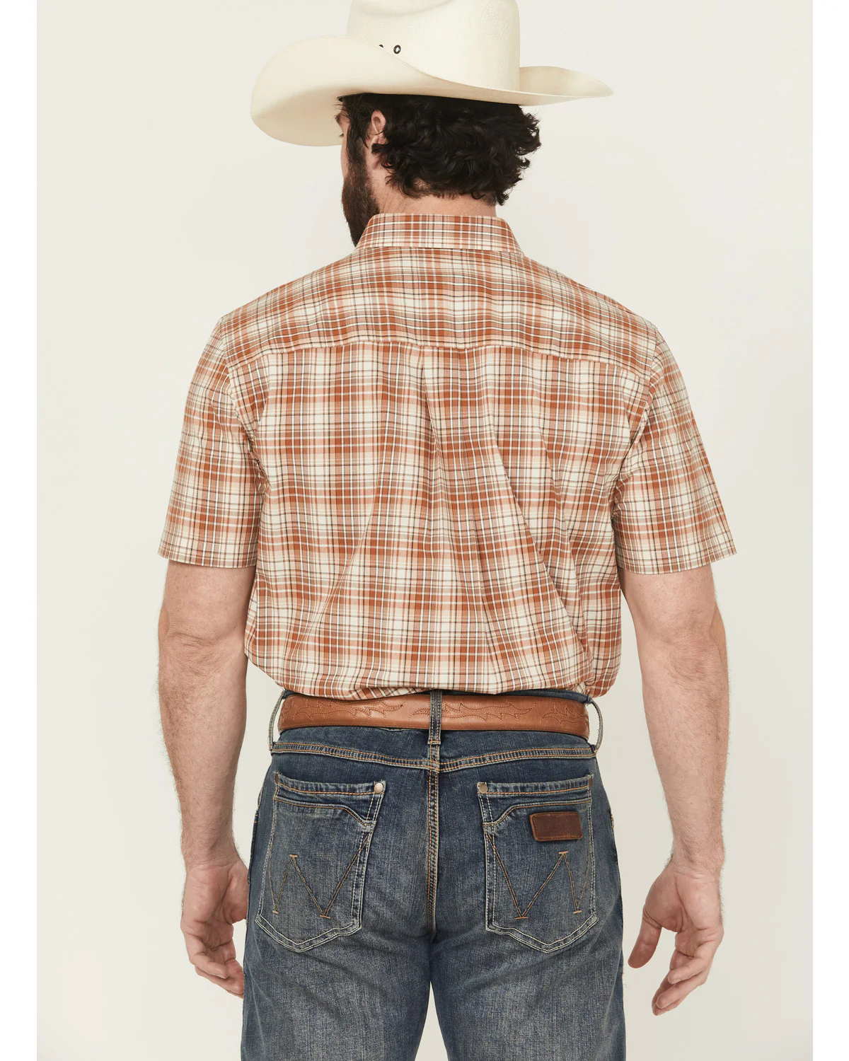 Cody James Men's Cowboy Chic Plaid Print Short Sleeve Button-Down Stretch Western Shirt - Image 4