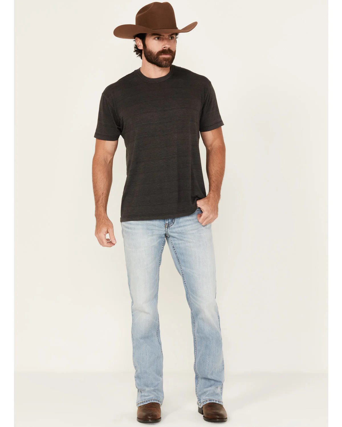 Cody James Men's Cowboy Wash Duke Relaxed Bootcut Stretch Denim Jeans