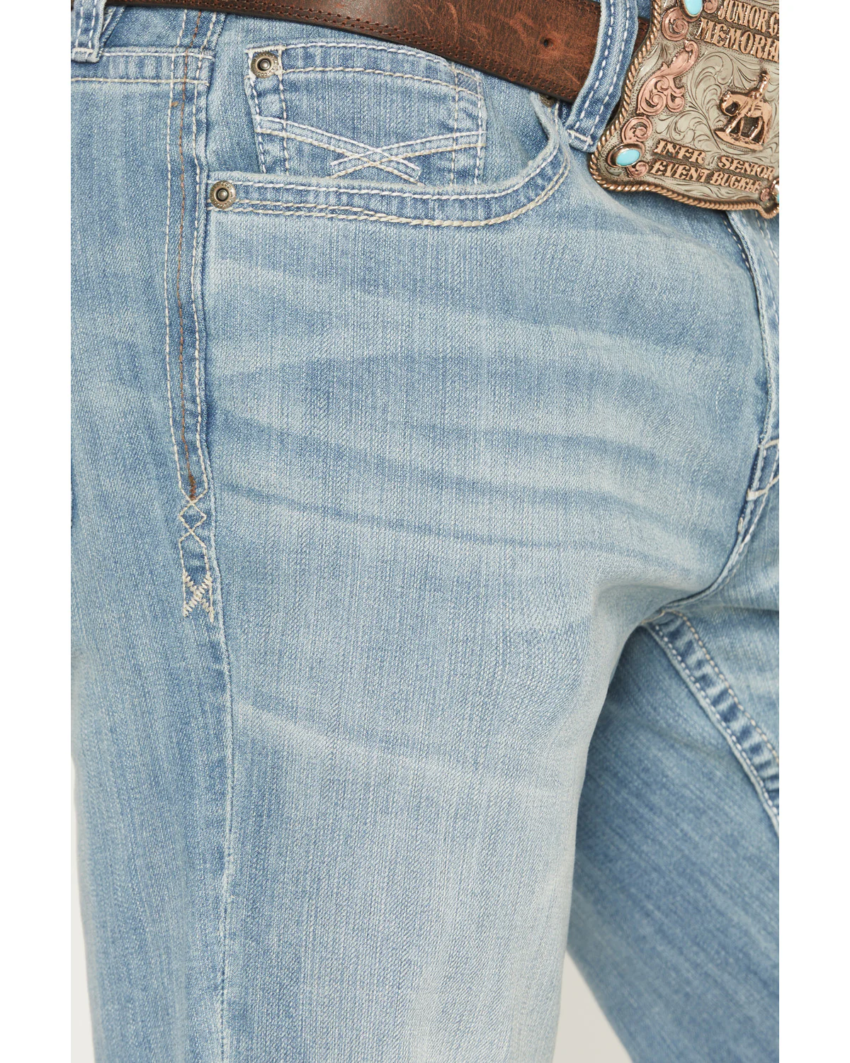 Cody James Men's Crocket Wash Duke Relaxed Bootcut Stretch Denim Jeans - Image 2