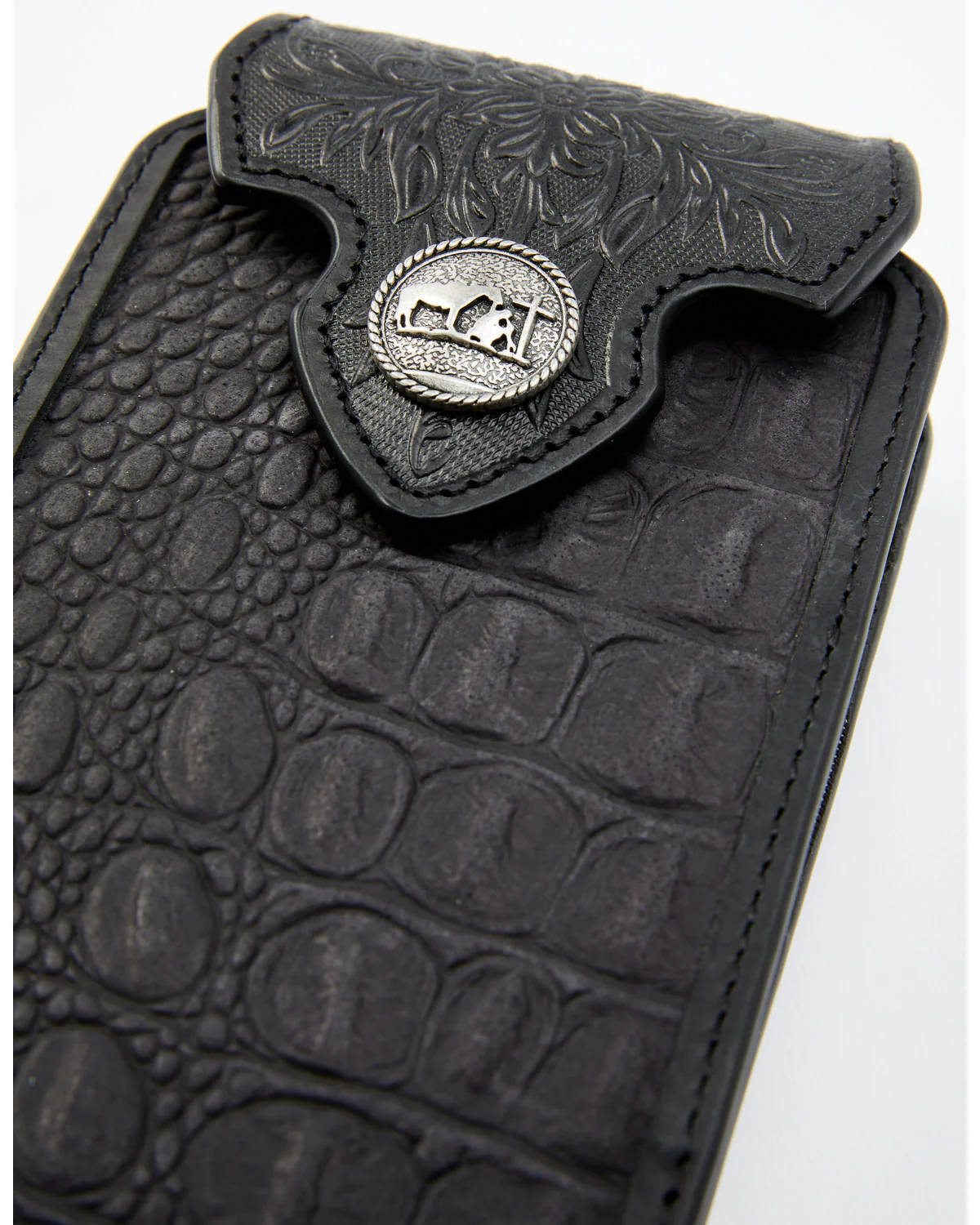Cody James Men's Crocodile Embossed Cell Phone Case - Image 2