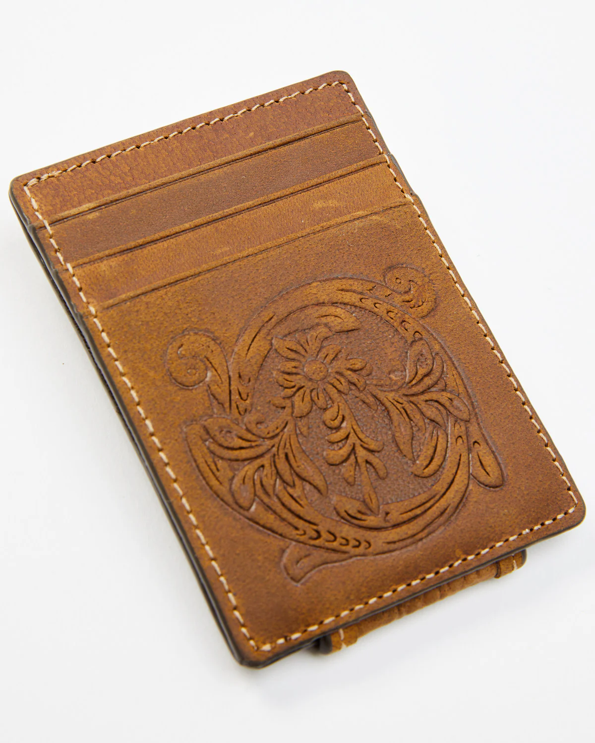 Cody James Men's Crocodile Embossed Money Clip Wallet - Image 2