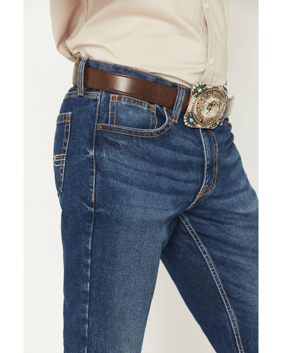 Cody James Men's Dakota Wash Jackson Slim Straight Rigid Denim Jeans - Image 2